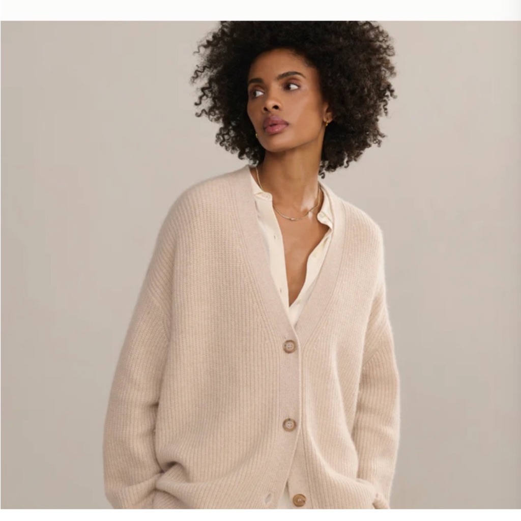 Jenni Kayne Cashmere Ribbed Cardigan
